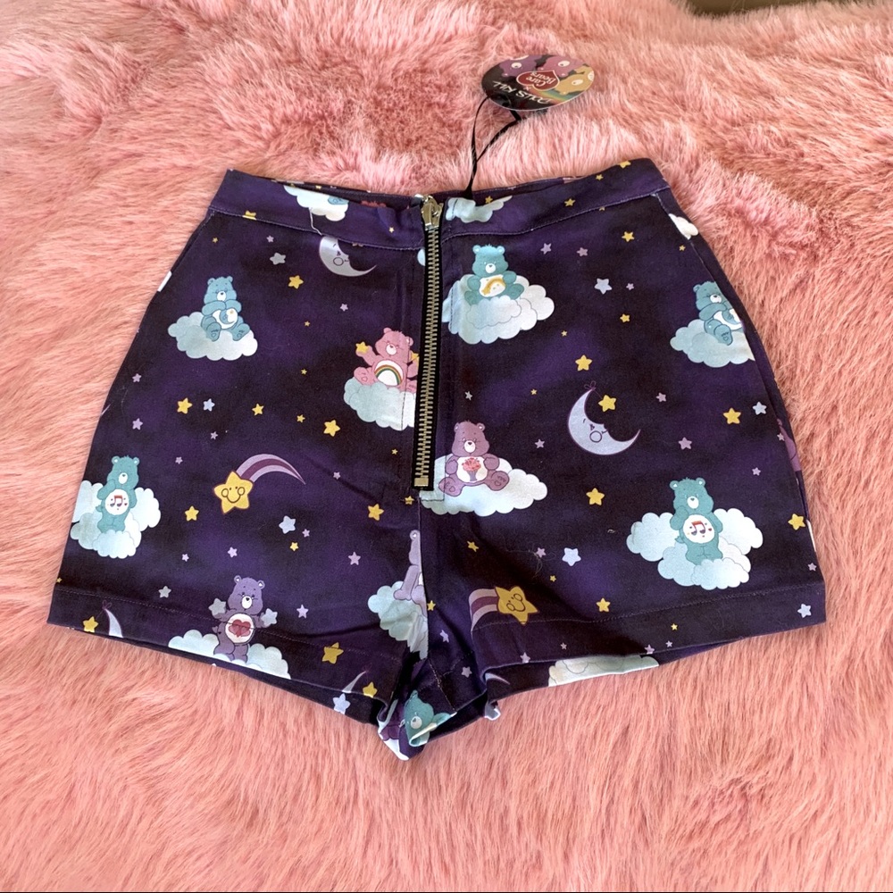New Care Bears x Dolls Kill High Waist Shorts
